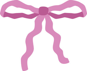 Pink Dainty Bow Illustration