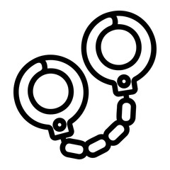 police handcuffs icon