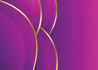 purple with golden luxury modern background