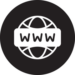 worldwide glyph icon