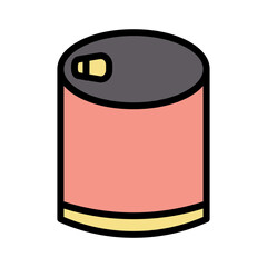 Can Canned Food Filled Outline Icon