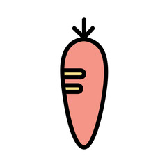 Carrot Food Soup Filled Outline Icon