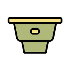 Diary Food Greek Filled Outline Icon