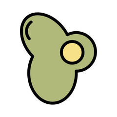 Egg Food Meal Filled Outline Icon