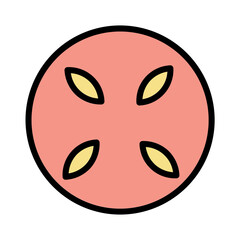 Food Fruit Jackfruit Filled Outline Icon