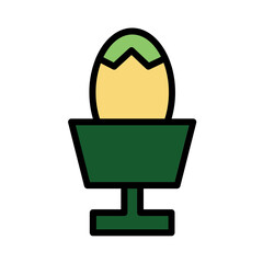 Egg Food Meal Filled Outline Icon