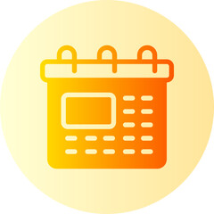 calendar gradient icon