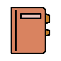 Book Office Story Filled Outline Icon