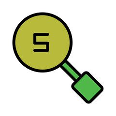 Business Finance Search Filled Outline Icon