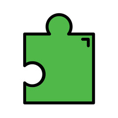 Puzzle Business Seo Filled Outline Icon