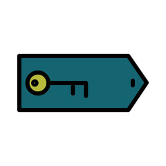 Fototapeta premium Seo Tag Key Filled Outline Icon