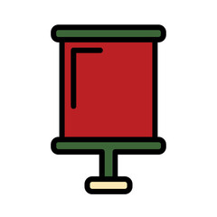 Banner Bunting Marketing Filled Outline Icon