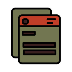 Obraz premium Justice Law Security Filled Outline Icon