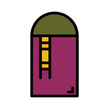 recommend clip art: Farm Ranch Silo Filled Outline Icon