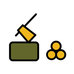 Axe Tool Farm Filled Outline Icon