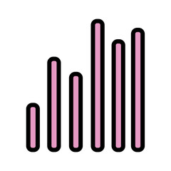 Analysis Data Histogram Filled Outline Icon