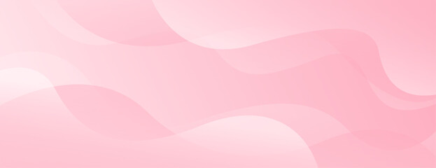 Abstract colorful pink curve background, pink beauty dynamic wallpaper with wave shapes. Template banner background for beauty products, sales, ads, pages, events, web, and others	