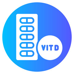 vitamin d gradient icon
