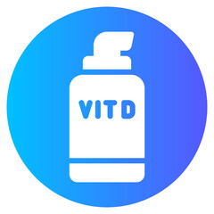 vitamin d gradient icon