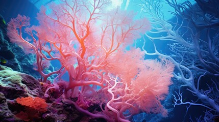 Fototapeta na wymiar reef coral outline