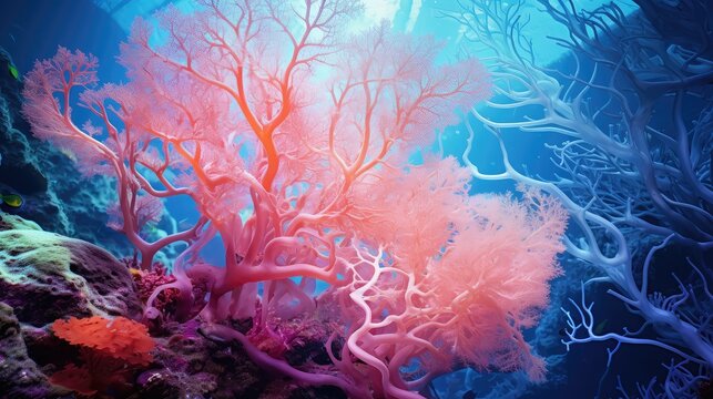 reef coral outline