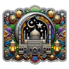 Obraz premium islamic symbol and logo representing the festive spirit of islamic event and celebration