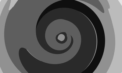 Twisted abstract black background, swirling circle shaped background