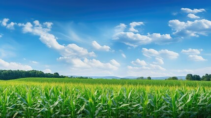 Fototapeta na wymiar farm corn field harvest