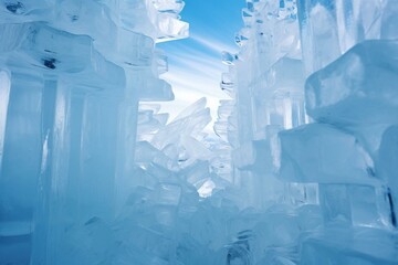 Ice structure. Generative AI