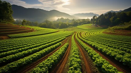 Fototapeta na wymiar produce vegetable farm