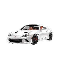 car isolated on white