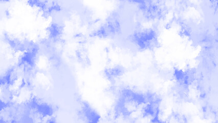 White clouds in the blue sky. Background. Texture