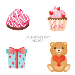 Happy valentine items collection