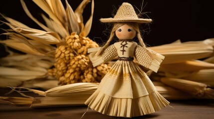 traditional corn husk doll