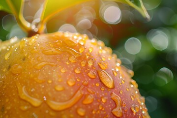 Juicy Orange Texture and Fresh Droplets - Macro Food and Nature Photography