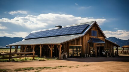 sustainable solar barn - Powered by Adobe