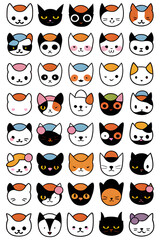 cute cats. Generative AI