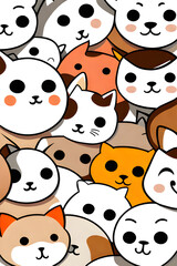 cute cats. Generative AI