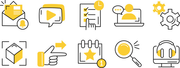 Virtual Event Planning Icon
