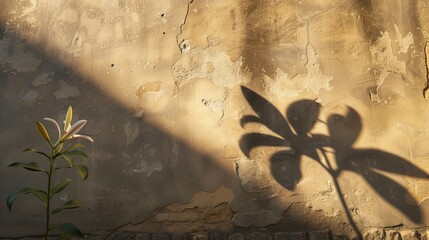 vibrant display of flowers and leaves, basking in the golden hue of sunlight