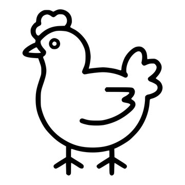 recommend clip art: chicken outline icon