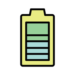 Battery Charge Energy Filled Outline Icon
