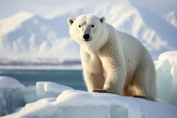 Fotobehang Polar bear in antartica © Muh