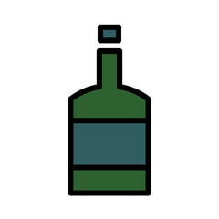 Bottles Food Sauce Filled Outline Icon