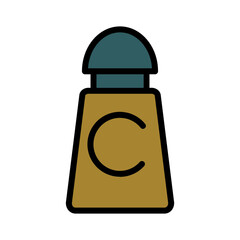 Cinnamon Coffee Drink Filled Outline Icon
