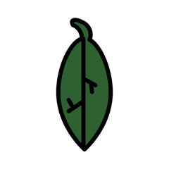 Dried Leaves Spice Filled Outline Icon
