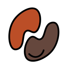Food Hazelnut Nut Filled Outline Icon
