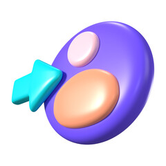 Login 3D Illustration Icon