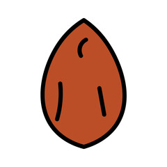 Nut Pine Seed Filled Outline Icon