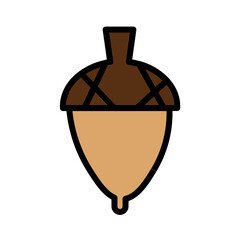 Acorn Nuts Peanut Filled Outline Icon